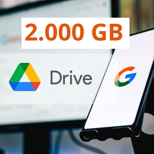 Almacenamiento en Google Drive 2.000 GB